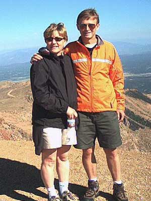 Dan Smith - Me and Cathy on Pikes Peak 2002--when I decided to run the Ascent Dan Smith - Me and Cathy on Pikes Peak 2002--when I decided to run the Ascent