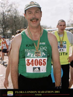 Karl Schab - First Race--London Marathon 2001 Karl Schab - First Race--London Marathon 2001